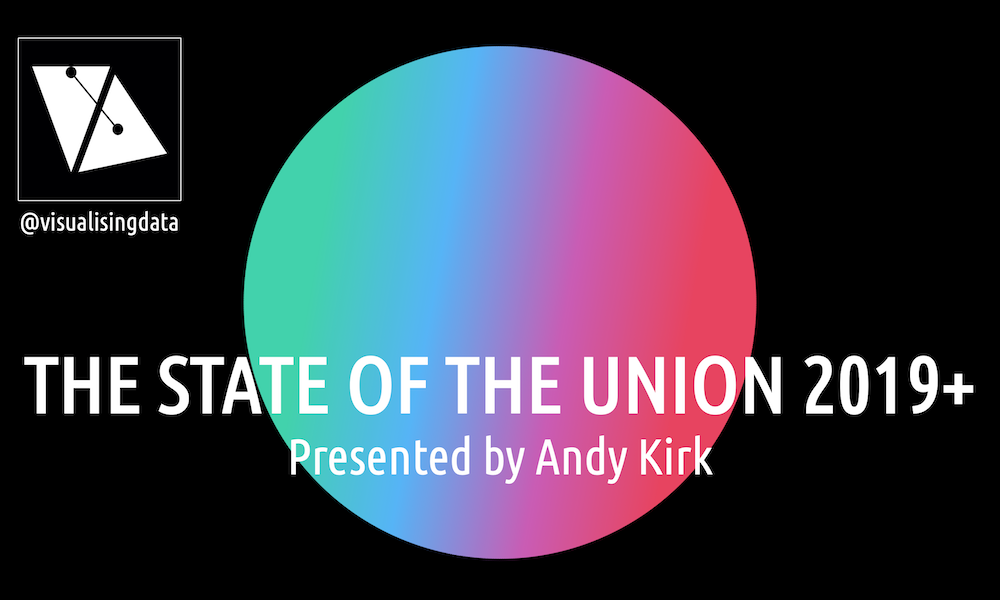 Talk slides The State of the Union 2019+ Visualising Data